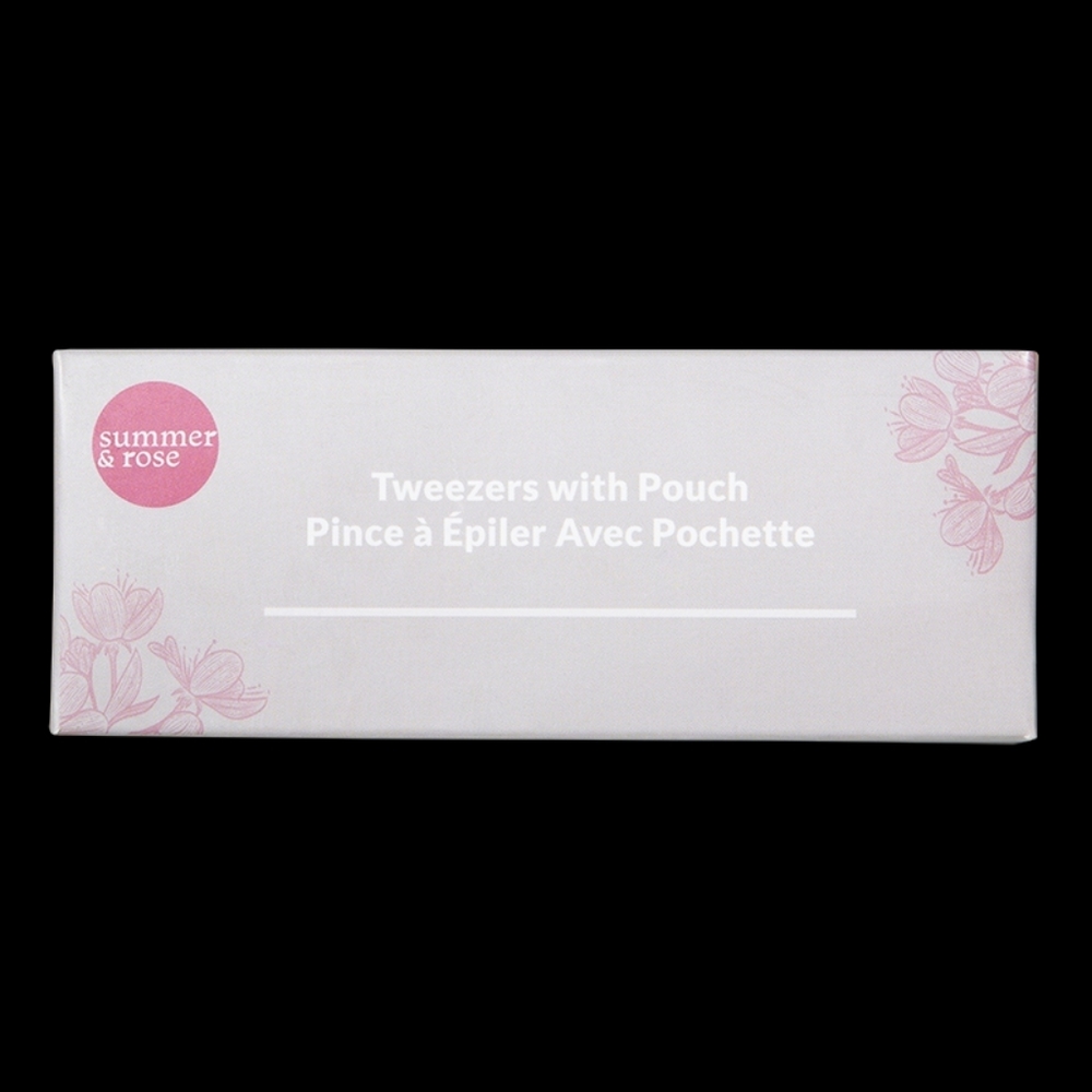 NIB Summer and Rose Tweezers and Pouch